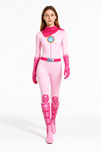 Mario Toad One-Piece Cosplay Jumpsuit Costumes detail 2