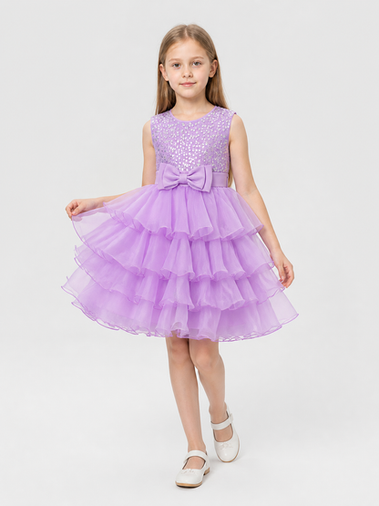 Princess Dress with Sequins, Bow, and Full Skirt Costume Dresses detail 2