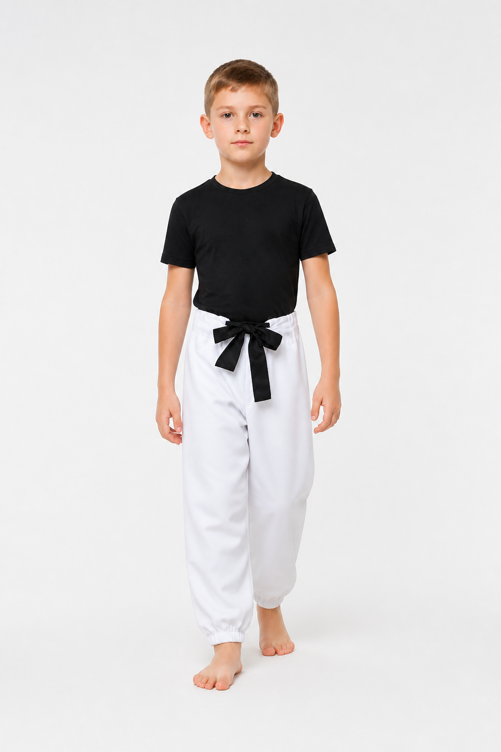 JJK Black-and-White Cosplay Costume with Belt and Wide-Leg Pants Costumes detail 2