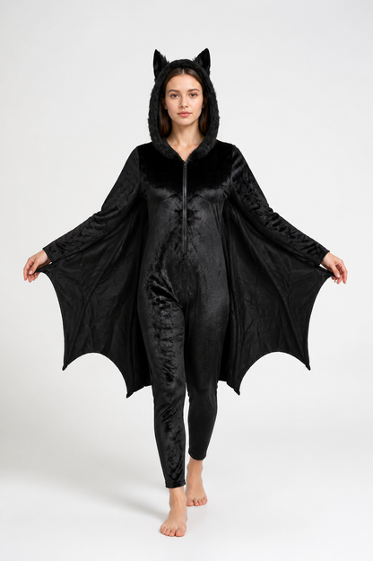 Bat jumpsuit with a hood and wings product detail 2