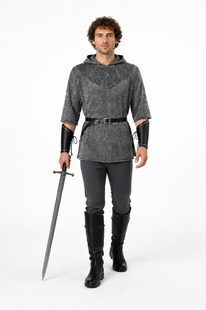 Medieval Role-Playing Costume with Hood and Sword Costume Accessories detail 2