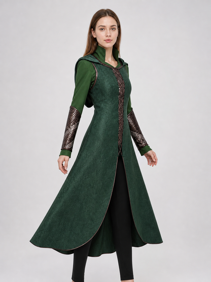 Tariel Cosplay Coat with Hood and Decoration