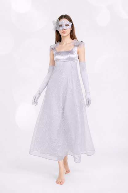 Long A-Line Dress with Mask and Gloves Costume Dresses detail