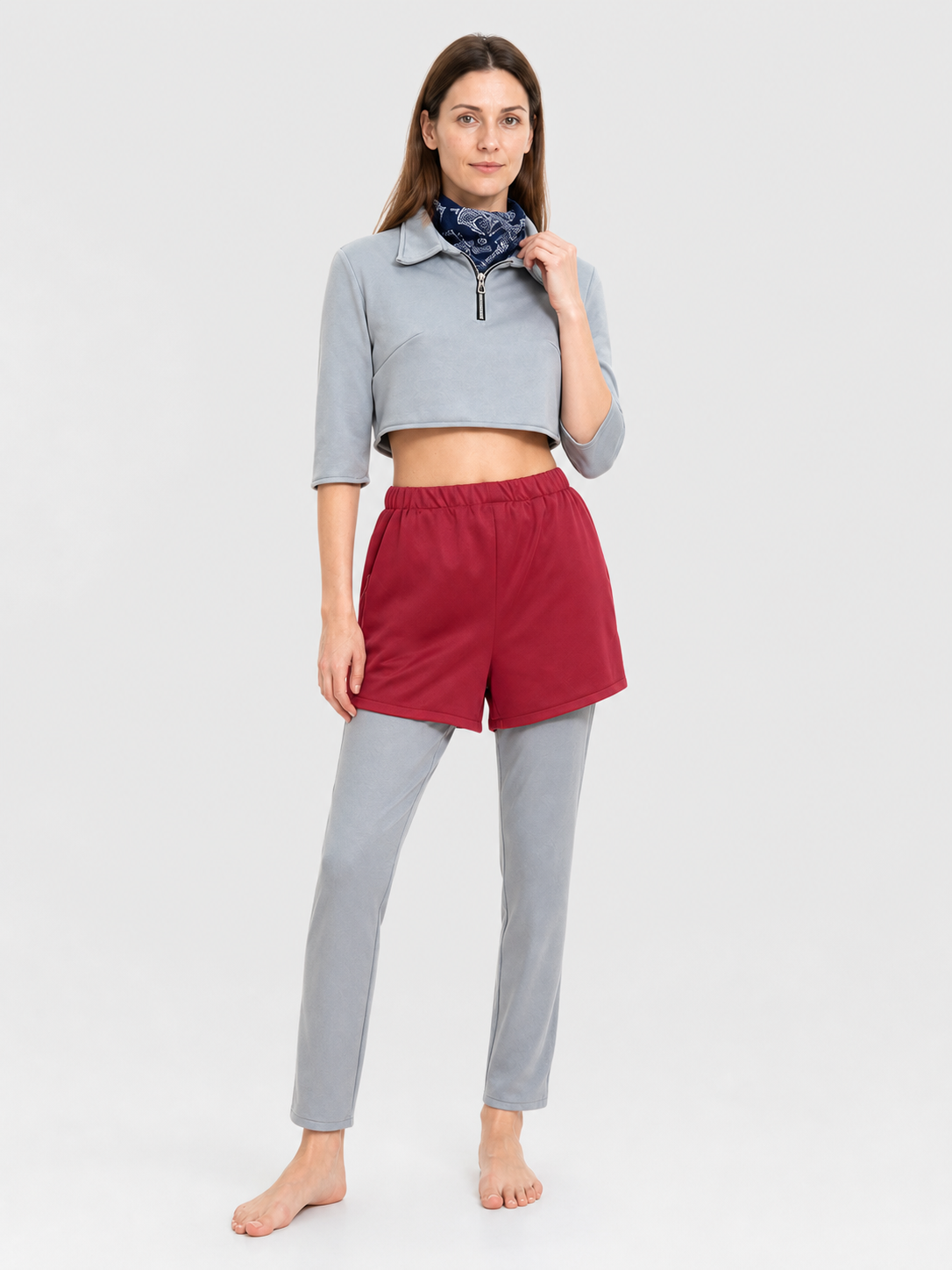 Eleven Cosplay Costume: Jacket, Pants, Shorts, and Scarf Costumes detail 2