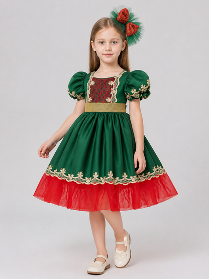 Carnival Dress with a Full Skirt for Performances Costume Dresses detail 2