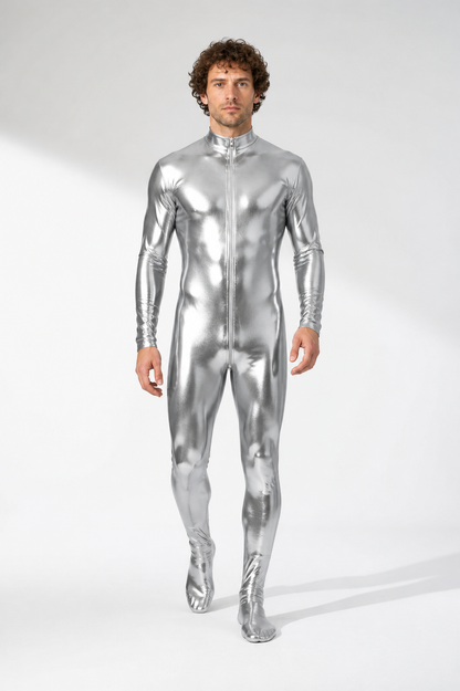Glossy Silver Stage Jumpsuit product detail 2