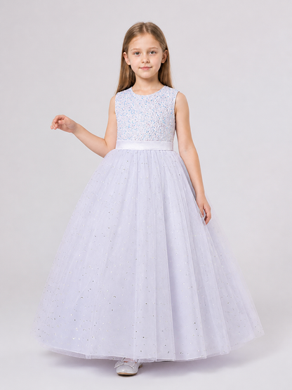 Long Princess Dress with Sequins and Pattern Costume Dresses detail 2