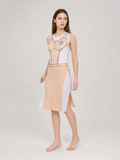 Cosplay Costume: Sleeveless Geometric Dress