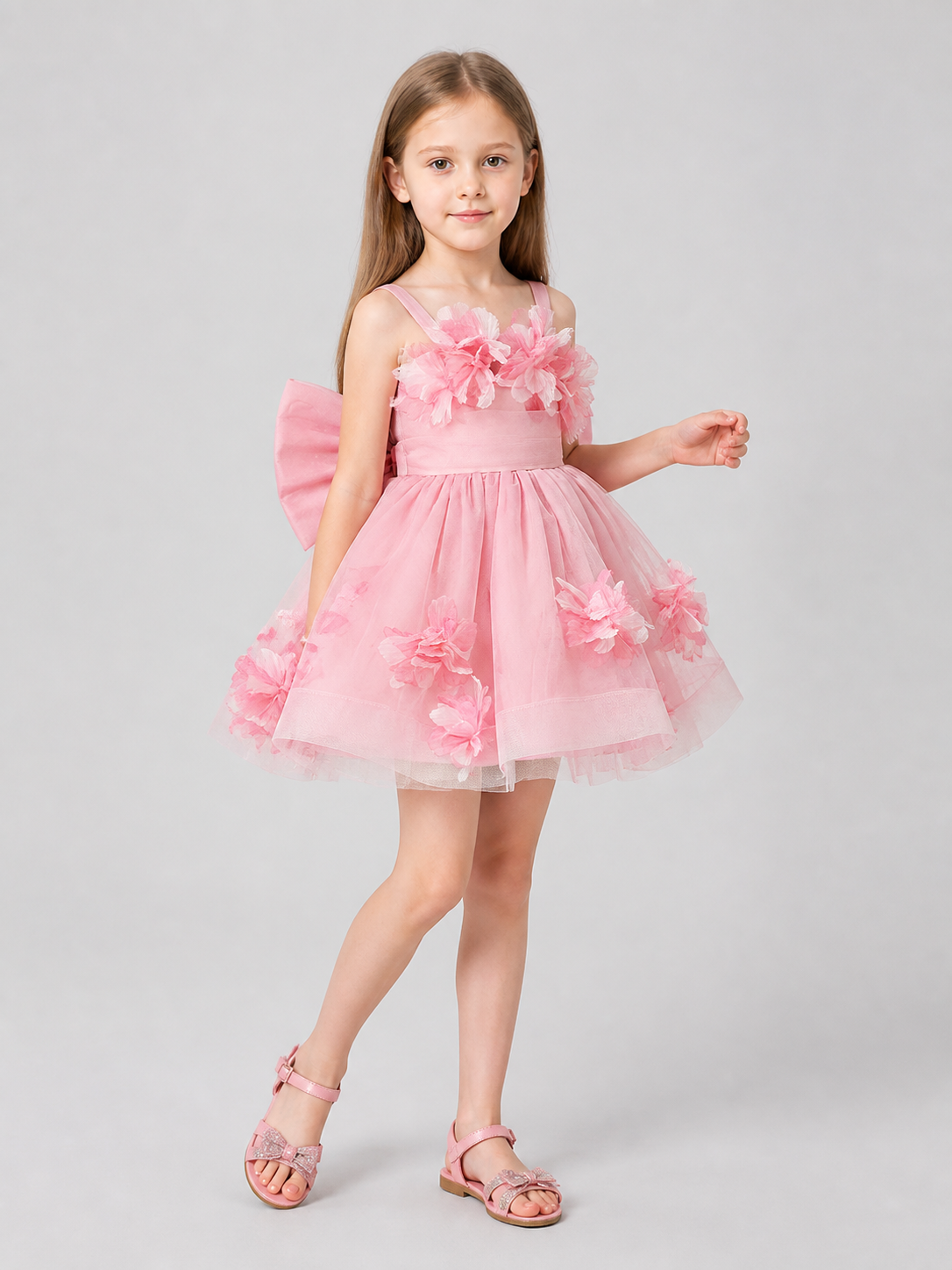 Princess Dress with a Full Skirt L6162 for Banquets Costume Dresses detail 2