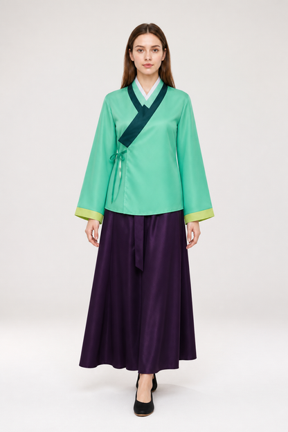 Maomao Hanfu Cosplay Costume with Belt Costumes detail 2