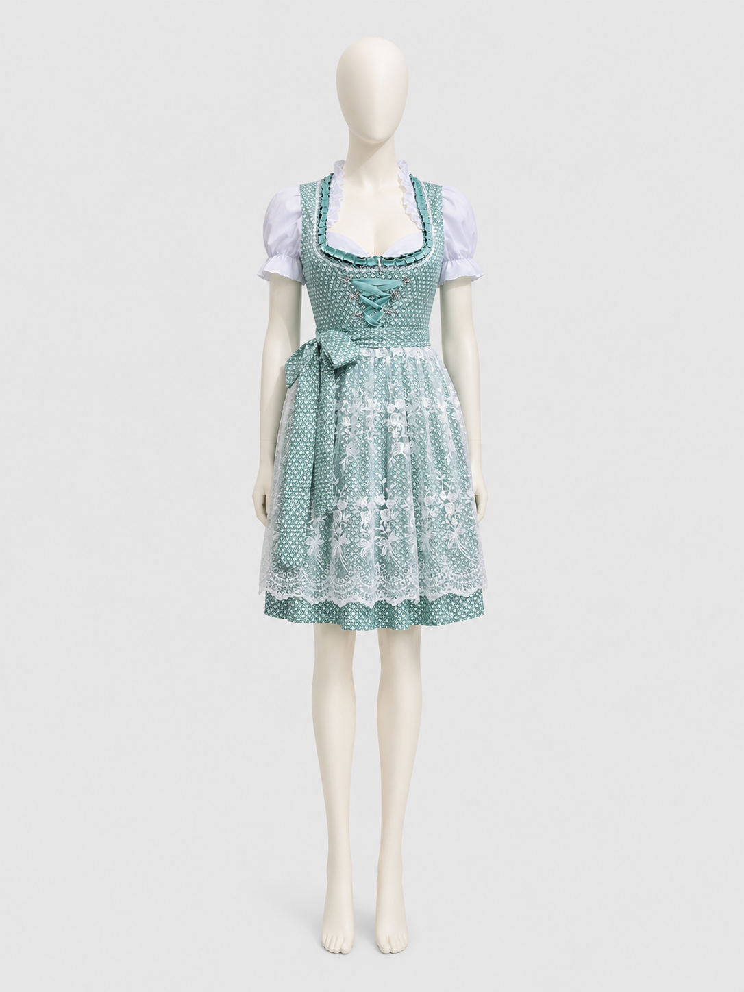 Traditional Bavarian Dress with Corset and Bow Costume Dresses detail 2