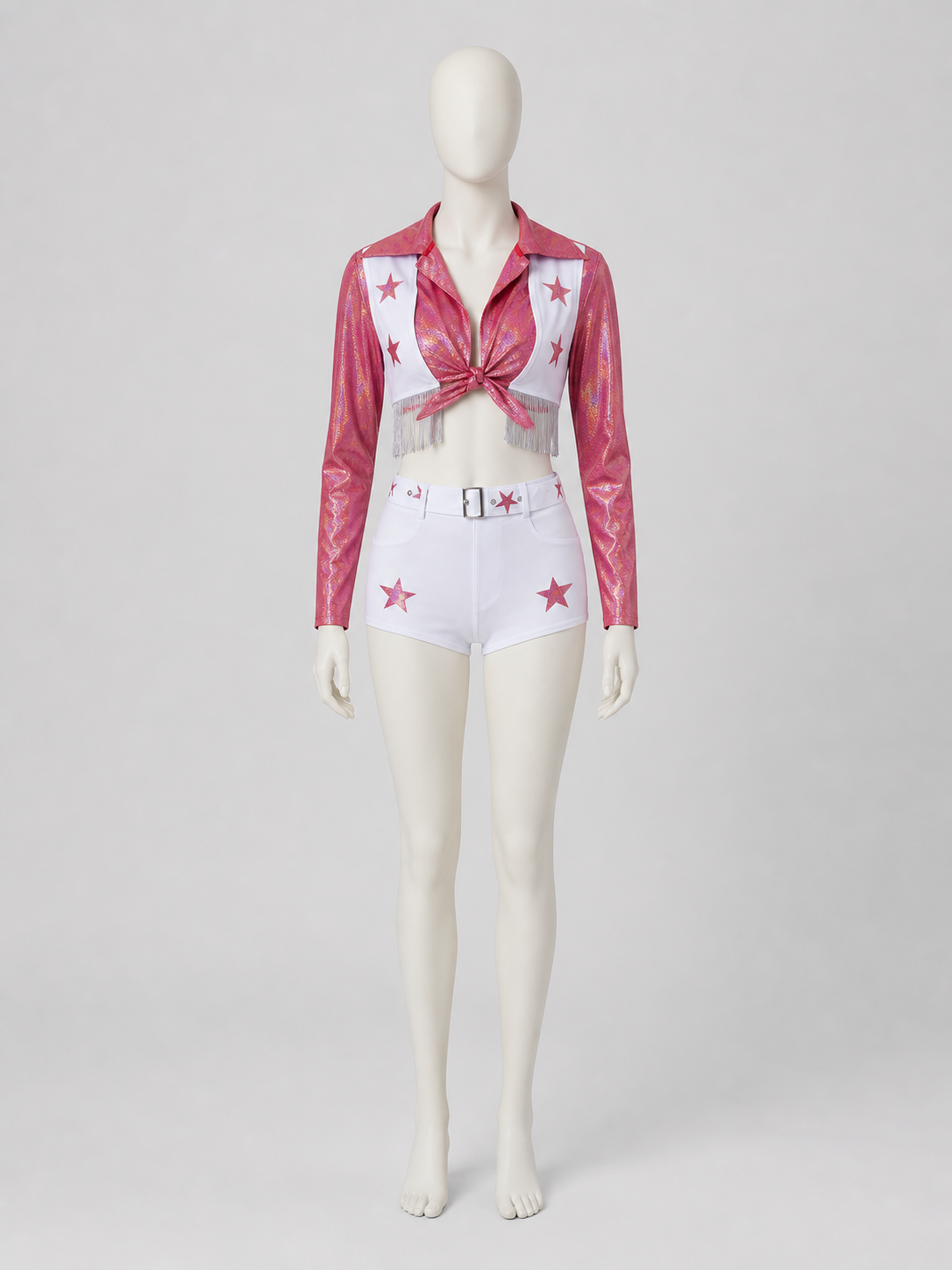 Sparkly Stage Costume with Stars (Top and Shorts) Costumes detail 2