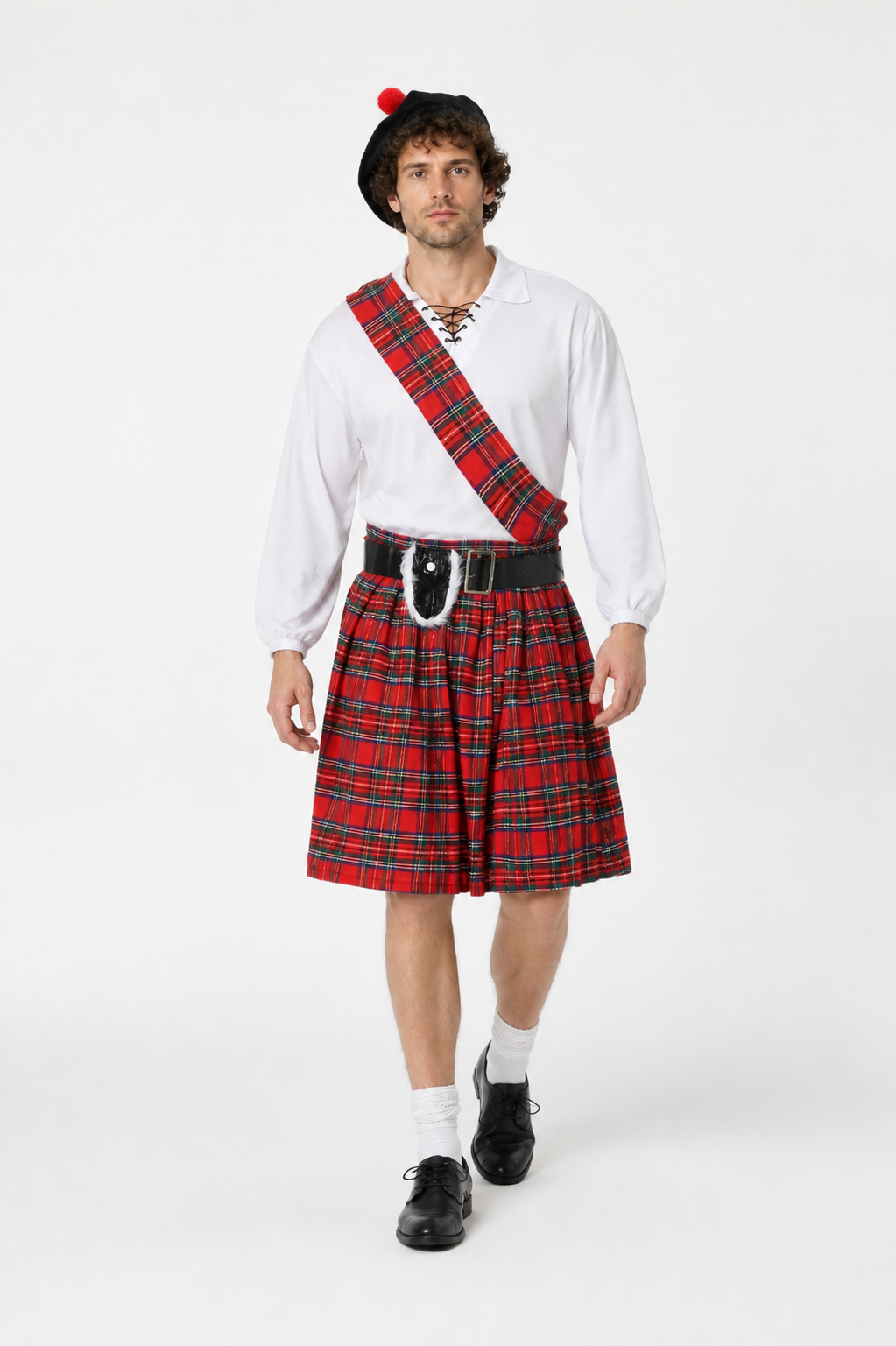 Scottish Carnival Costume with Kilt and Beret Costumes detail 2