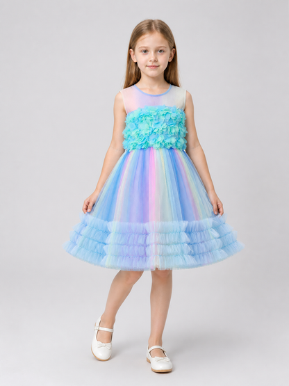 Princess Party Dress with a Multi-Tiered Full Skirt Costume Dresses detail 2
