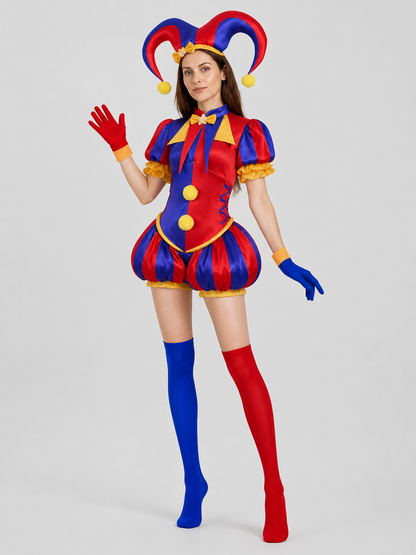 Pomni Clown Costume from The Amazing Digital Circus Costumes detail 2