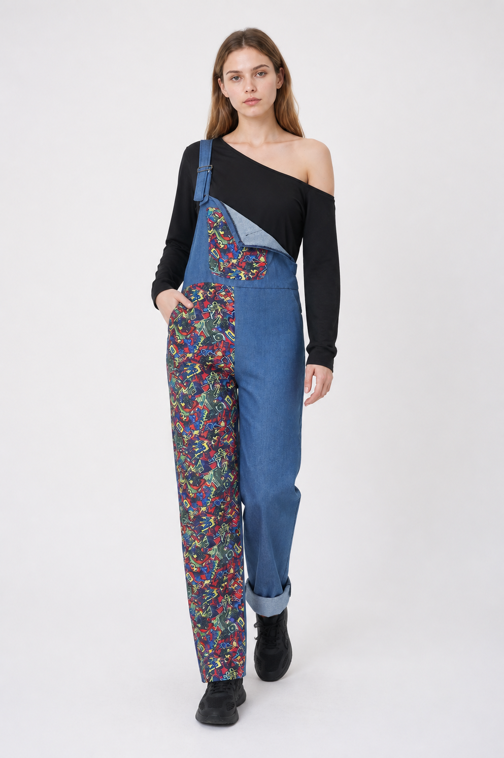 Strappy Jumpsuit with Asymmetric Pant Legs