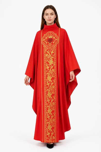 Green Cosplay Robe with Gold Embellishments Costumes detail