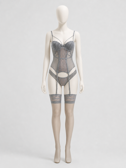 Sexy Lace Shaping Bodysuit with Straps product detail