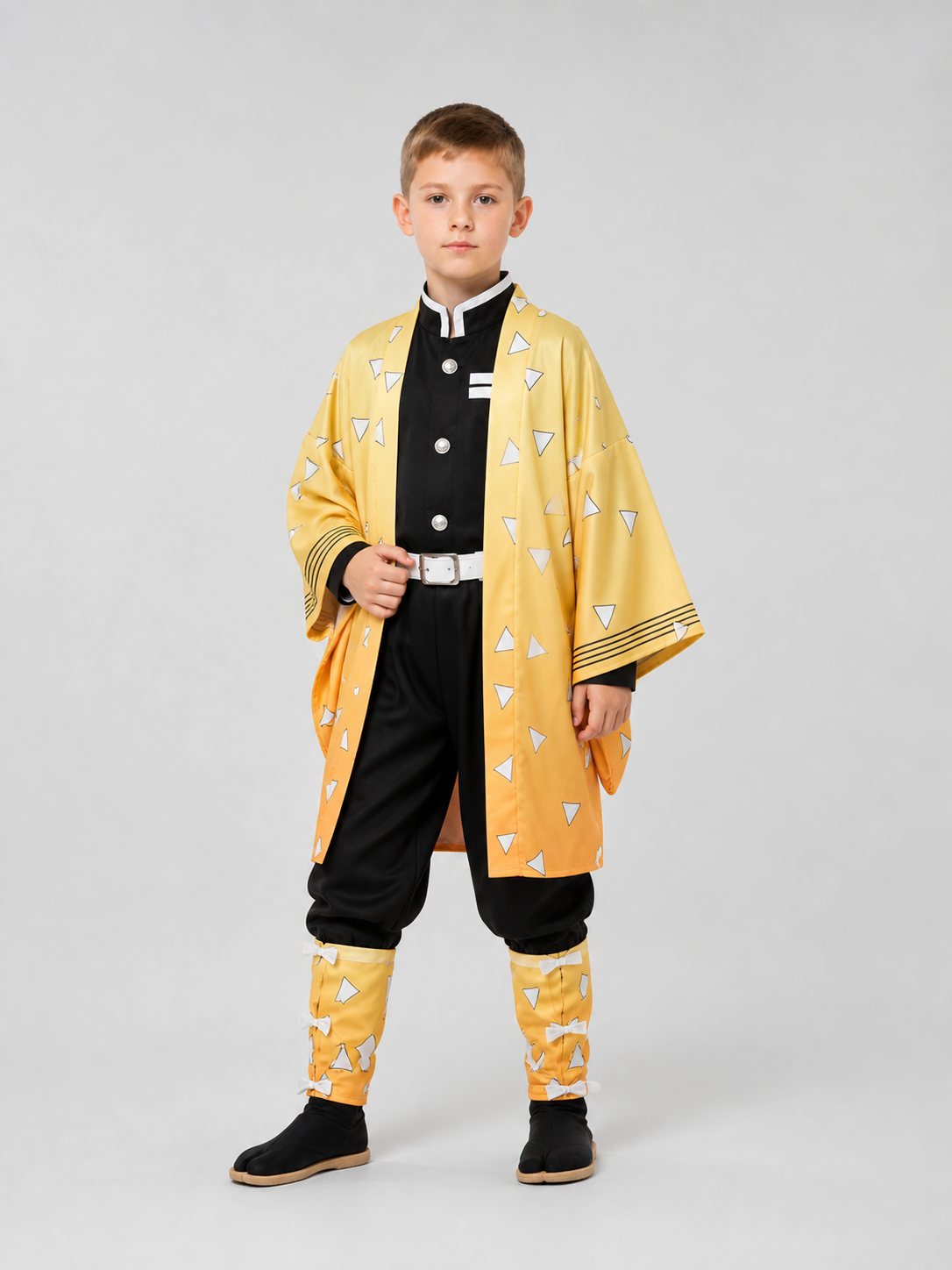Agatsuma Zenitsu Cosplay Costume, Complete Set Costumes detail 2
