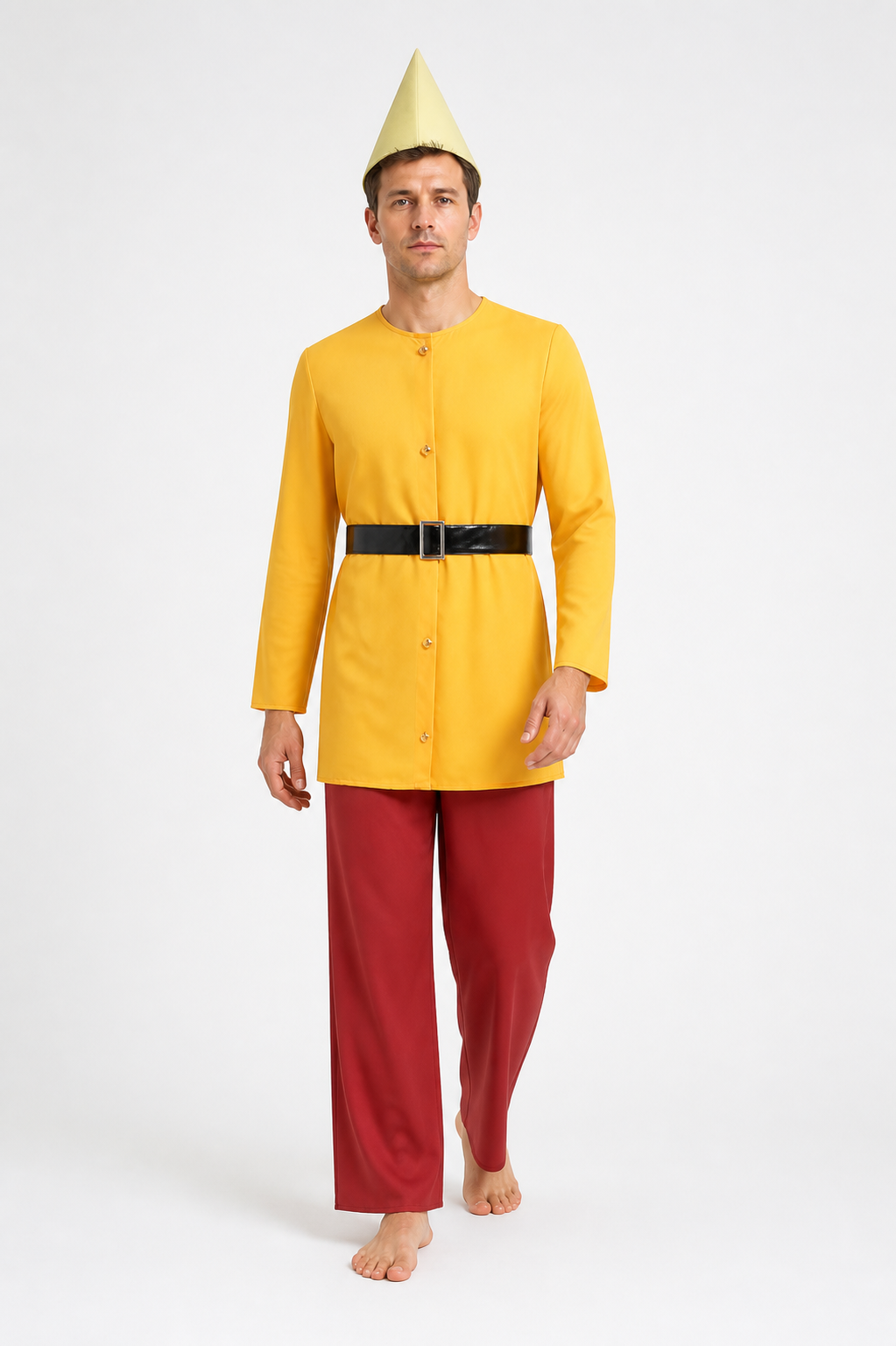 Gnome Costume with Yellow Shirt and Red Pants Costumes detail 2