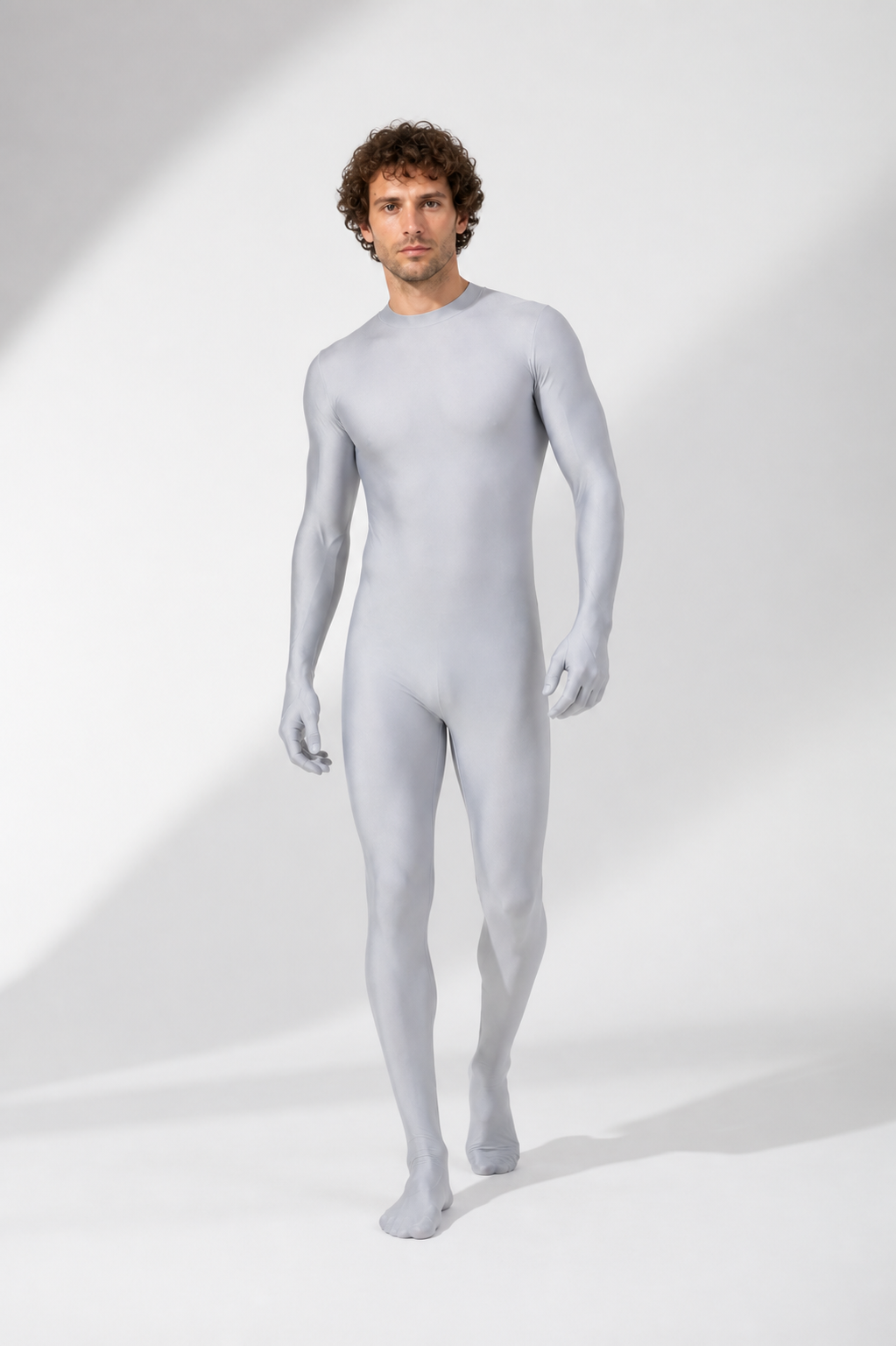 Light Gray High-Neck Dance Jumpsuit product detail 2
