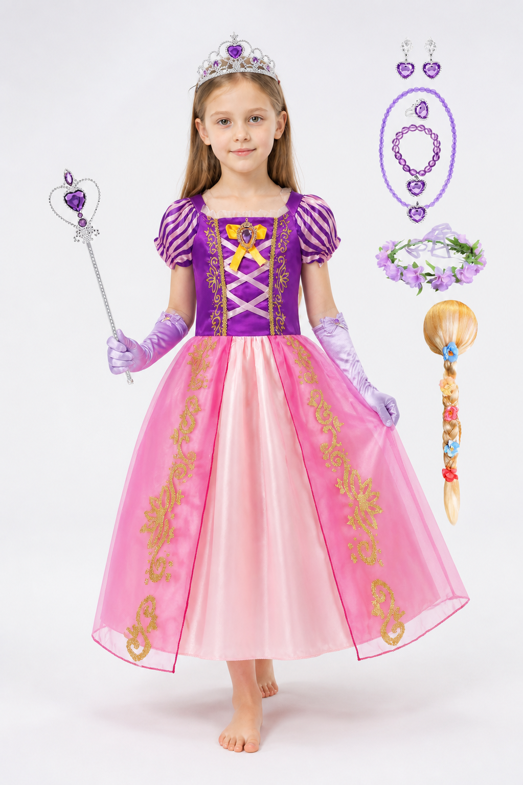 Carnival Dress with Crown and Accessories Costume Dresses detail 2