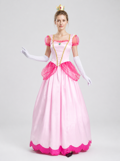 Pink Princess Dress for Halloween, S-XXL Costume Dresses detail