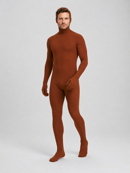 Form-Fitting Chroma Key Jumpsuit with Open Face product detail 2