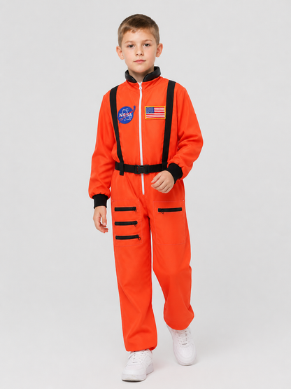 Astronaut Costume, Orange Jumpsuit Costumes detail 2