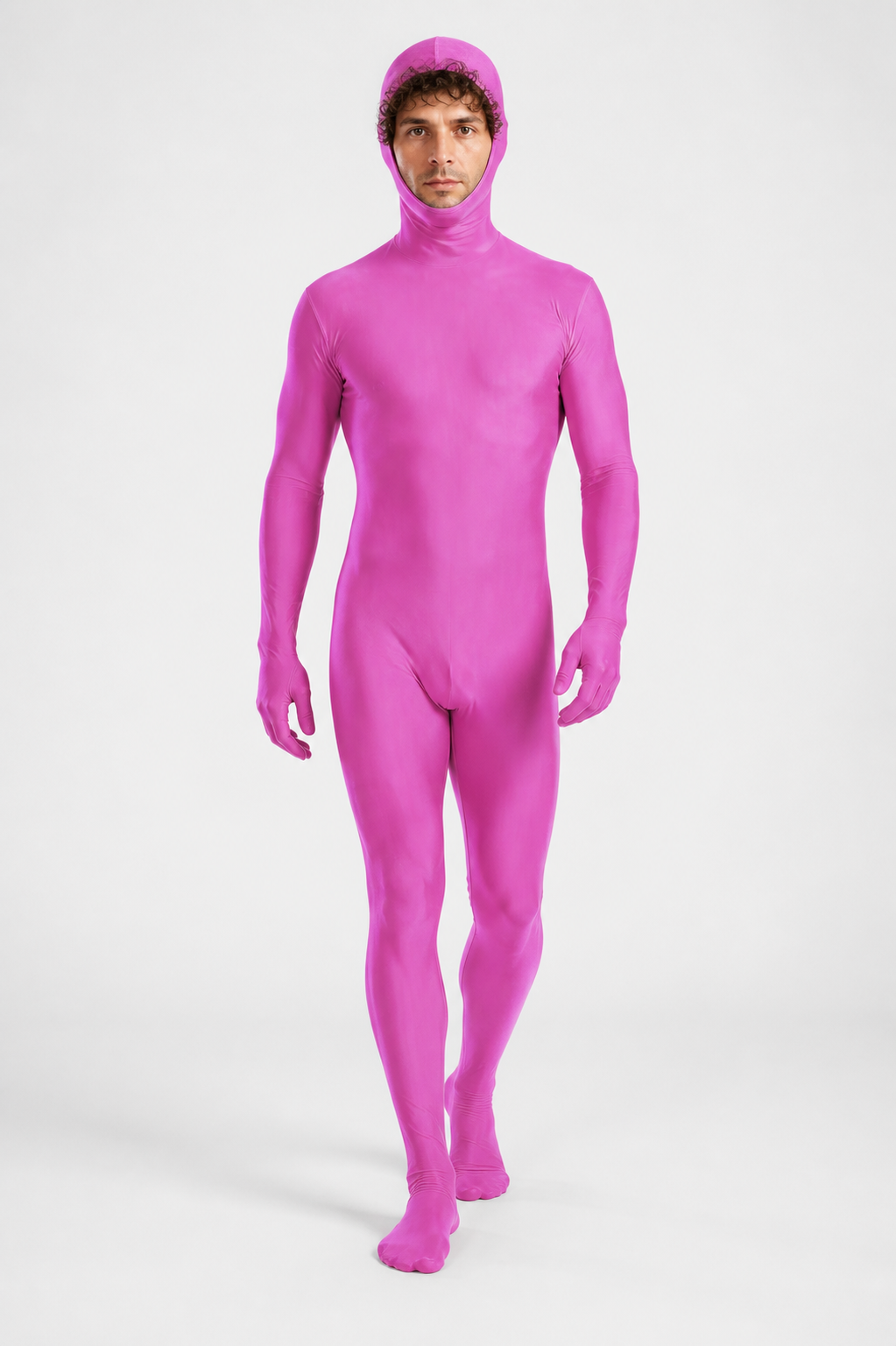 Hooded Zentai Jumpsuit with Open Face product detail