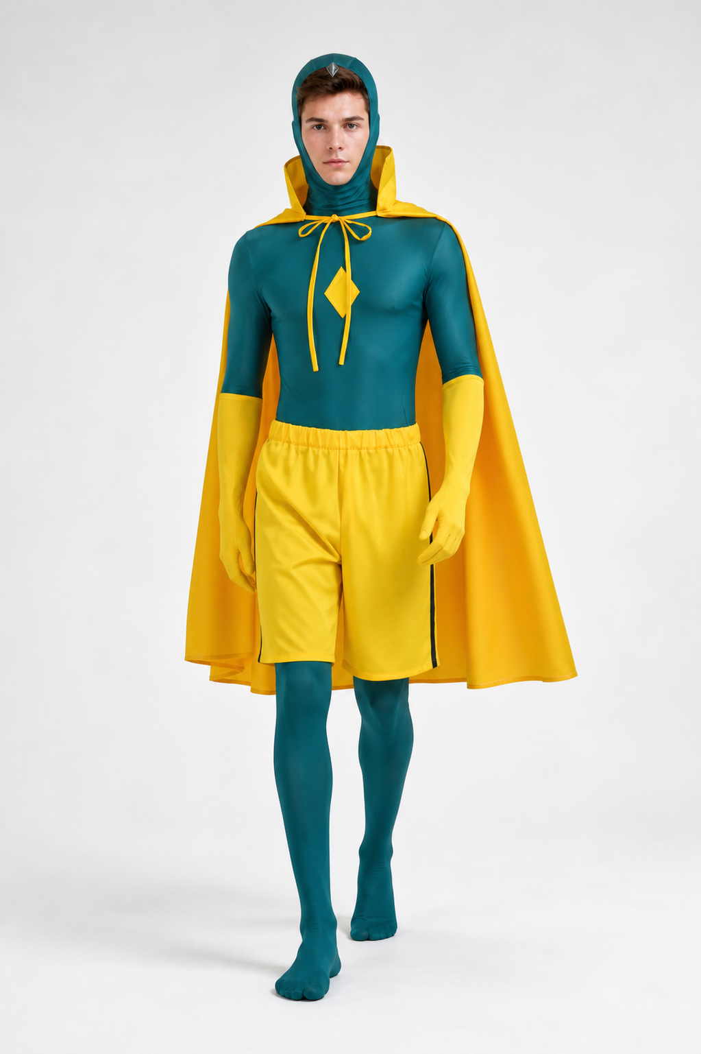 Cosplay Costume with Cape, Hood, and Gloves Costume Capes detail