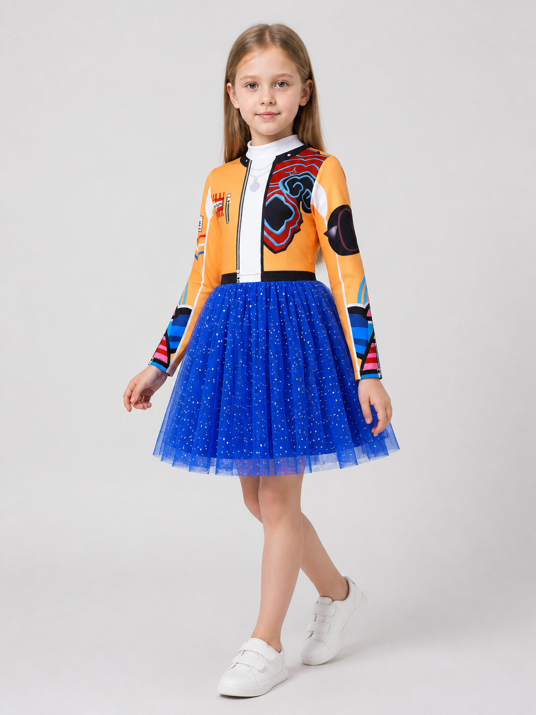 Rumi Cosplay Dress with Long Sleeves and a Full Skirt Costume Dresses detail 2