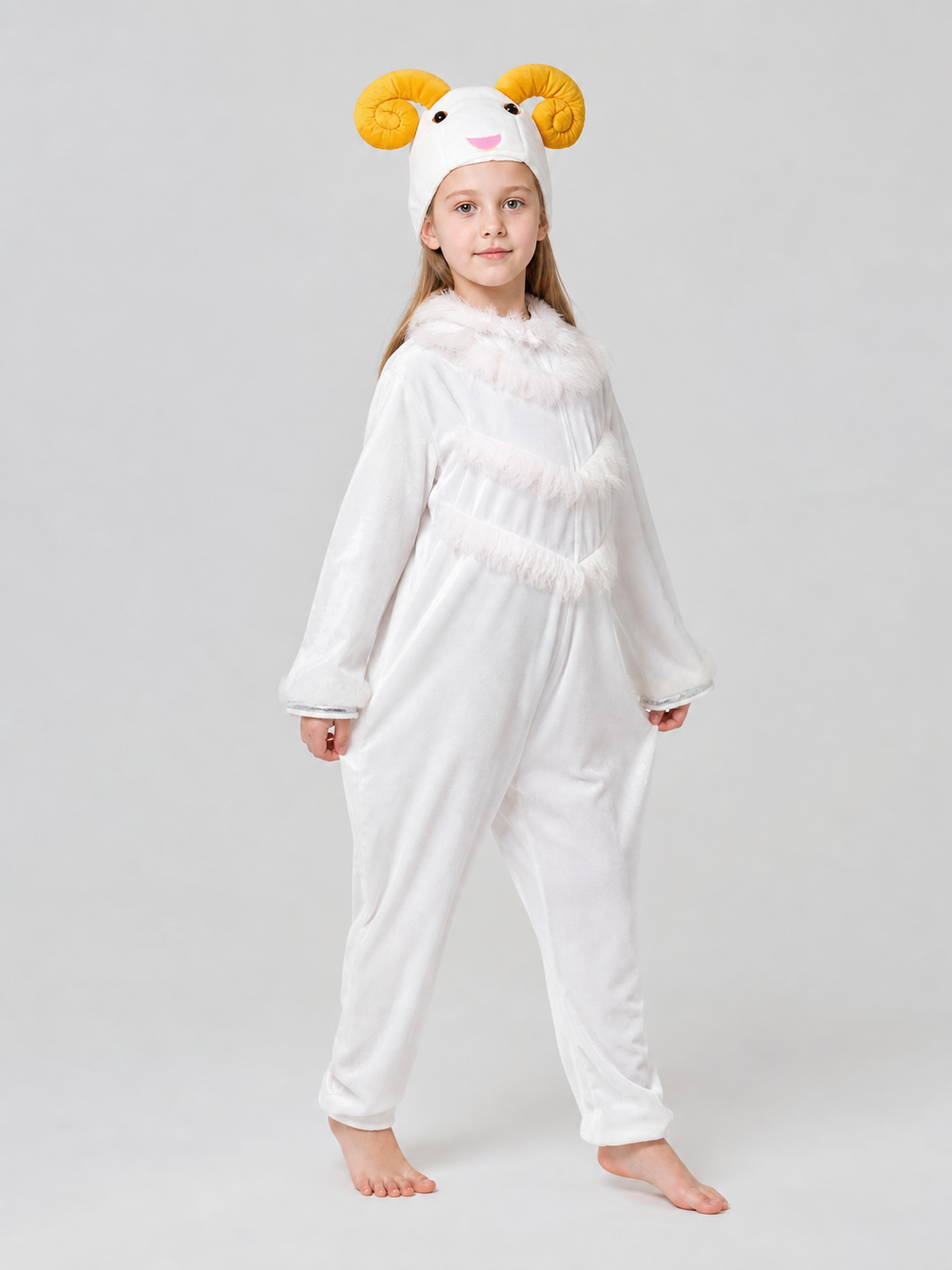 Children’s sheep costume, hooded jumpsuit