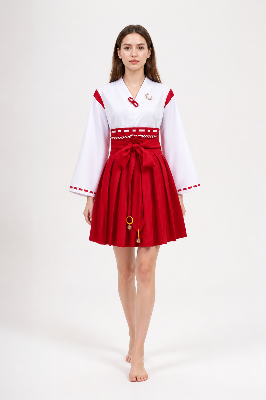 Red Silent Hill Cosplay Dress with Belt and Bells Costume Dresses detail 2