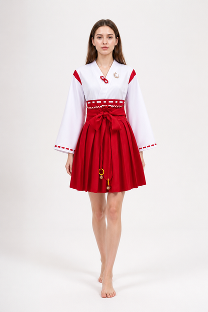 Red Silent Hill Cosplay Dress with Belt and Bells Costume Dresses detail 2