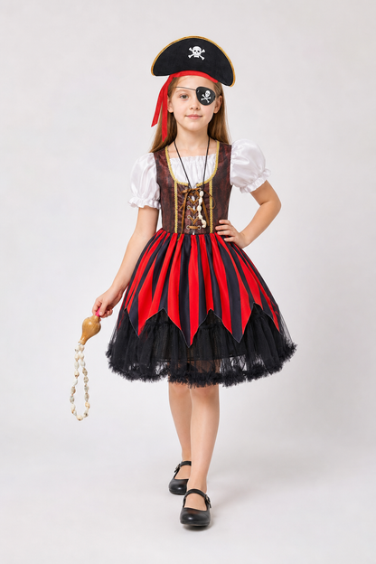 Pirate Costume with Dress and Halloween Accessories Costume Dresses detail 2