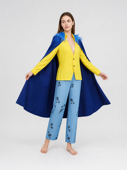 Trafalgar Law Cosplay Costume: Cape, Jacket, and Pants