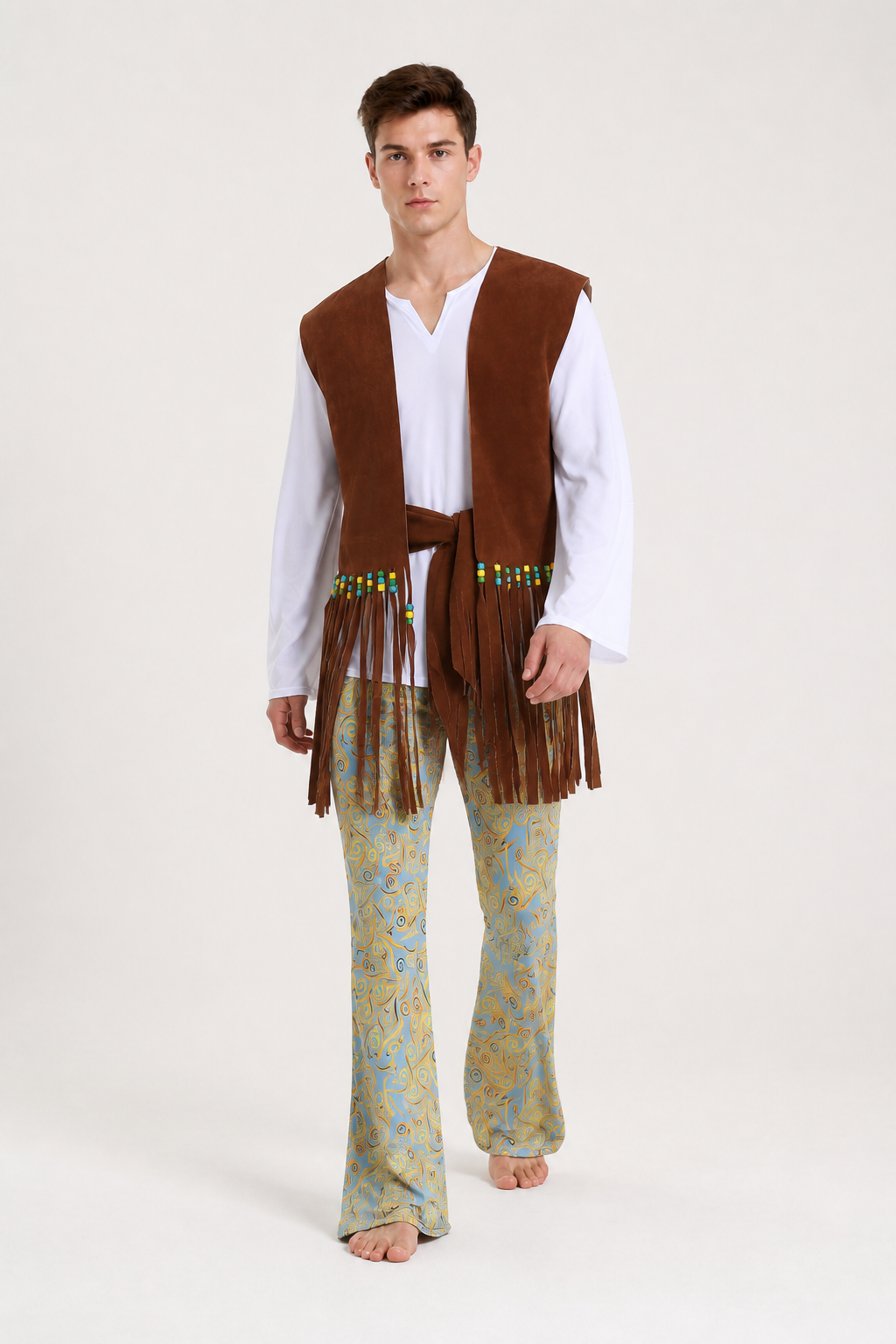 Stage Costume with Fringed Vest and Pants Costumes detail