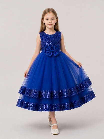 Princess Dress with Sequins, Bow, and Full Skirt Costume Dresses detail 2