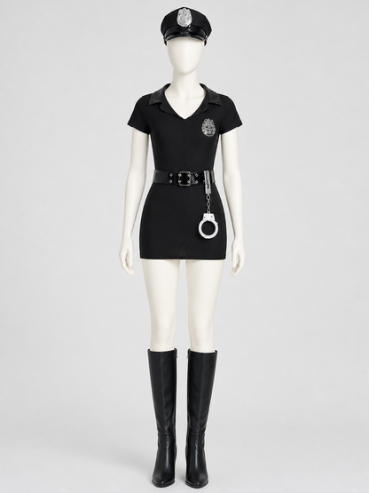 Police Officer Costume Dress S-3XL for Halloween Costume Dresses detail 2