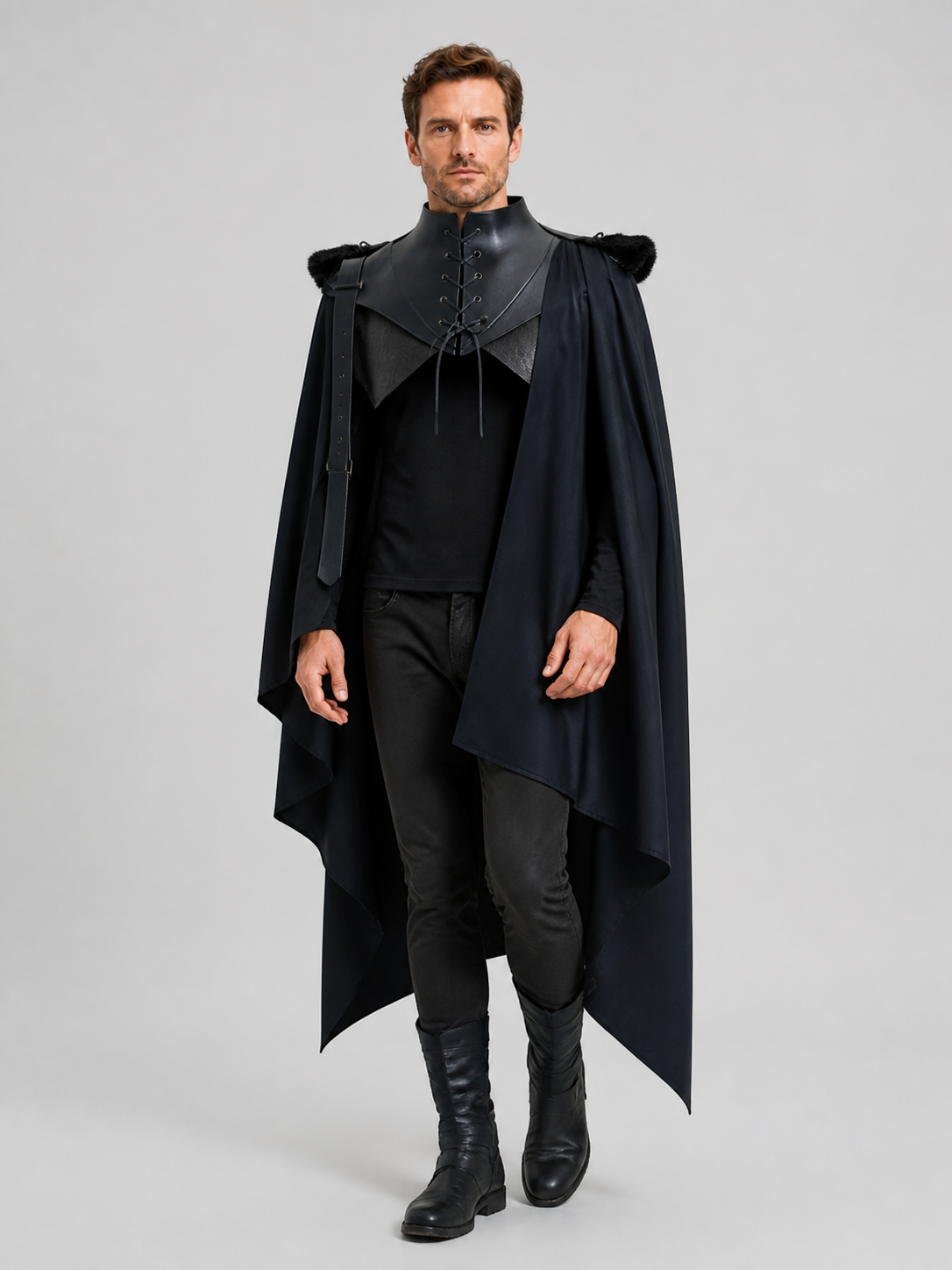 Black Death Cloak for Halloween, Vampire Costume Costume Capes detail 2