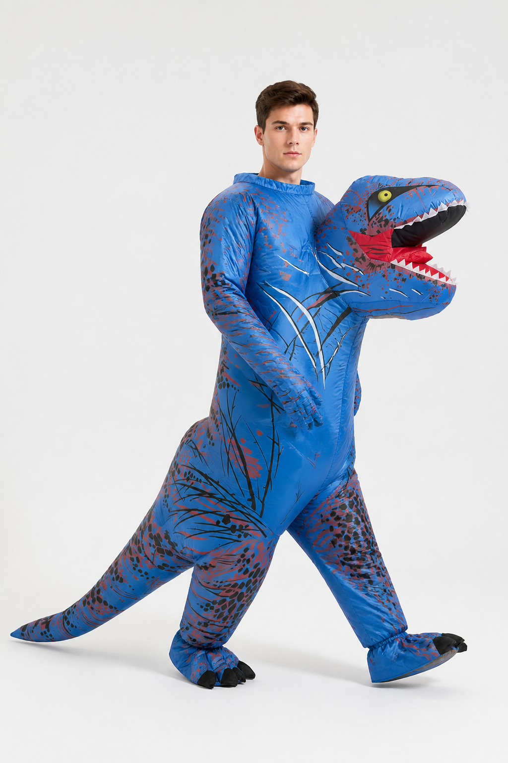 Dinosaur Jumpsuit with Open Mouth and Long Tail product detail 2