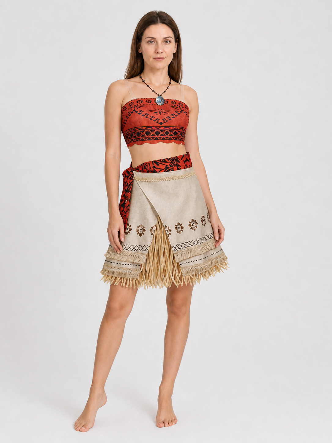 Moana Cosplay Costume Set with Skirt and Accessories Costume Accessories detail 2