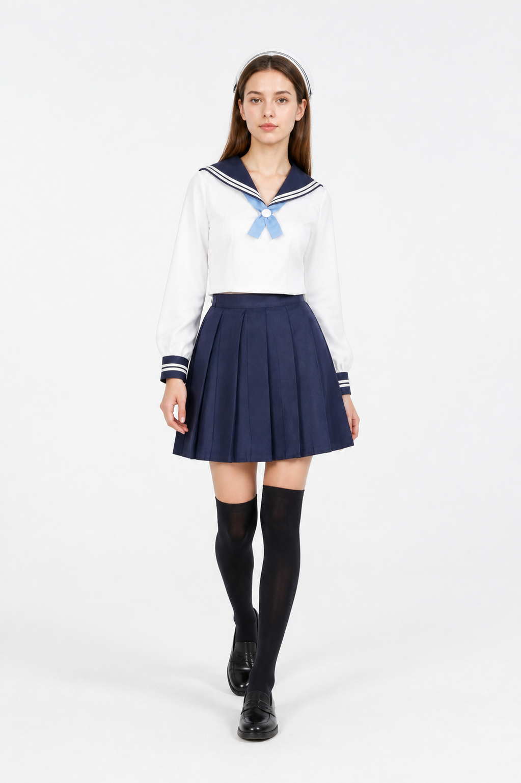 Sailor-style costume with pleated skirt Costumes detail 2