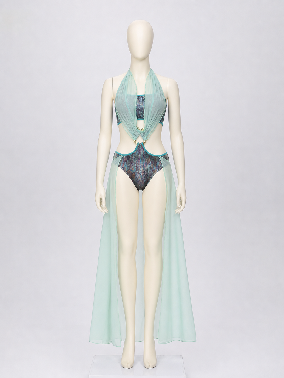 Medusa Stage Costume with Transparent Cape