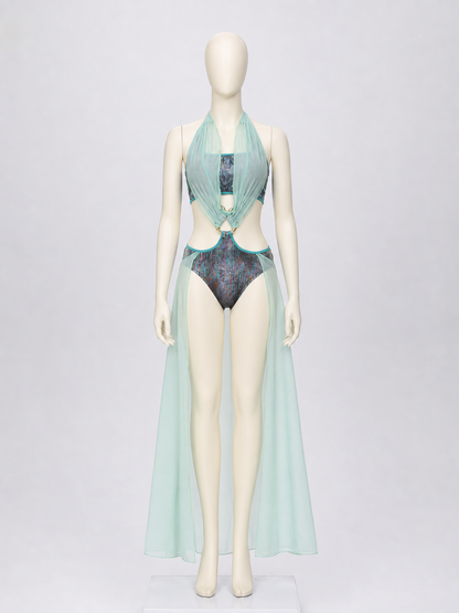 Medusa Stage Costume with Transparent Cape