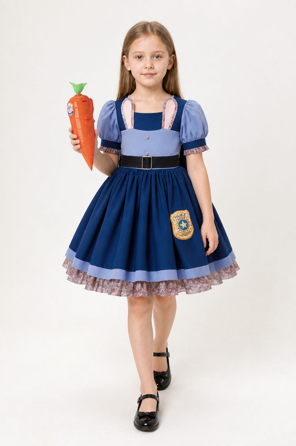 Judy Hopps Kids' Police Costume with Carrot Costumes detail 2