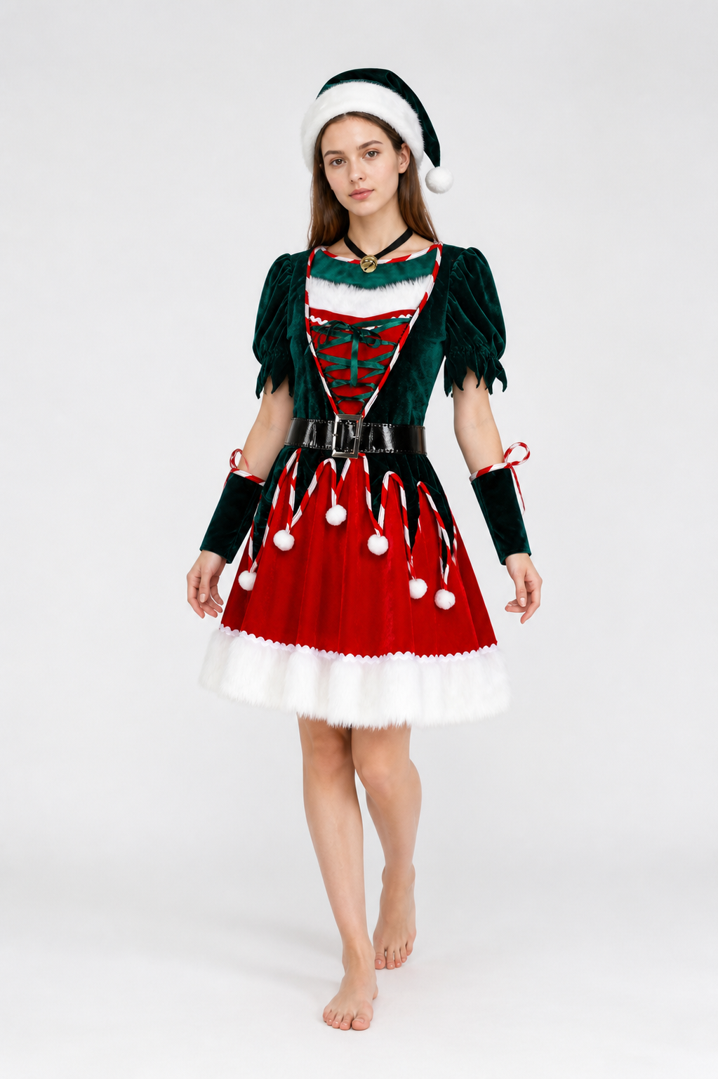 New Year's Costume: Dress, Hat, and Arm Warmers