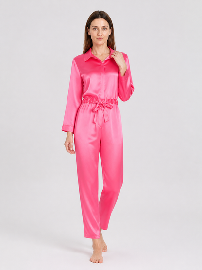 Barbie Ken Cosplay Jumpsuit, Bright Pink, with Collar Costumes detail 2