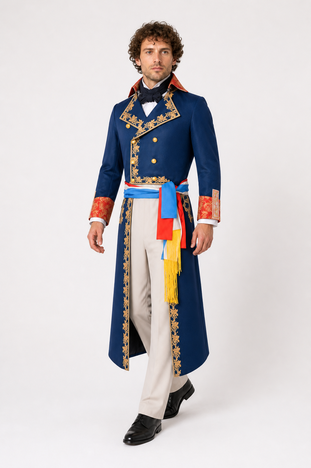 Theatrical Napoleon Costume with Gold Trim Costumes detail 2